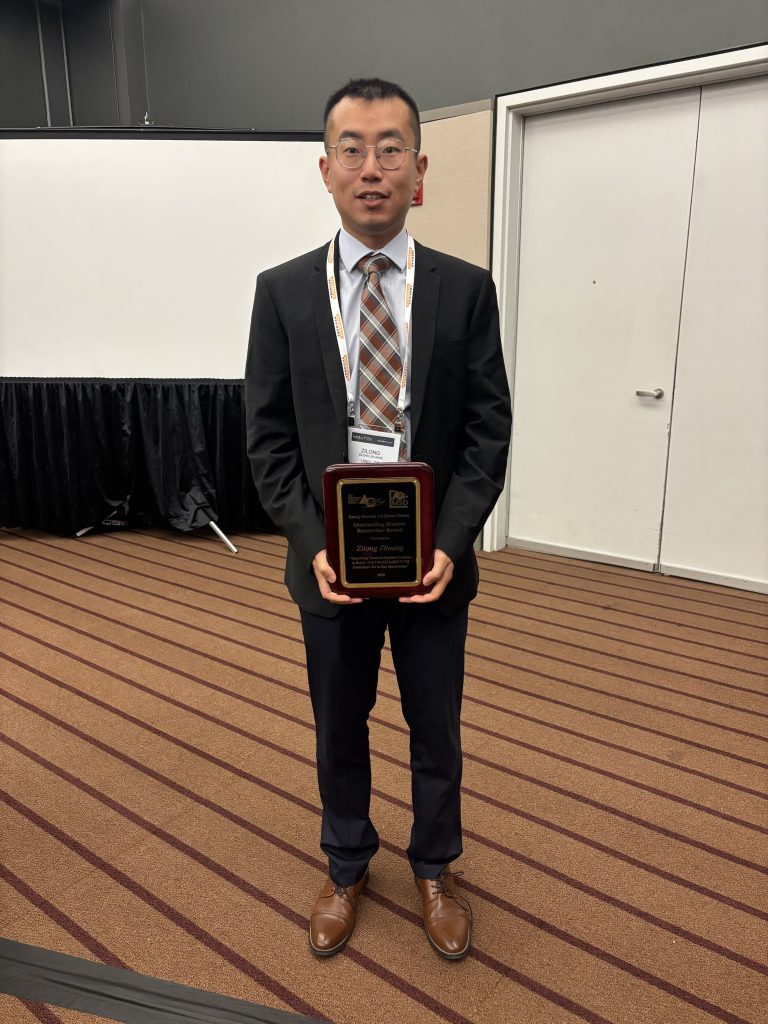 Zilong Zhuang Awarded ACerS Outstanding Student Researcher Award